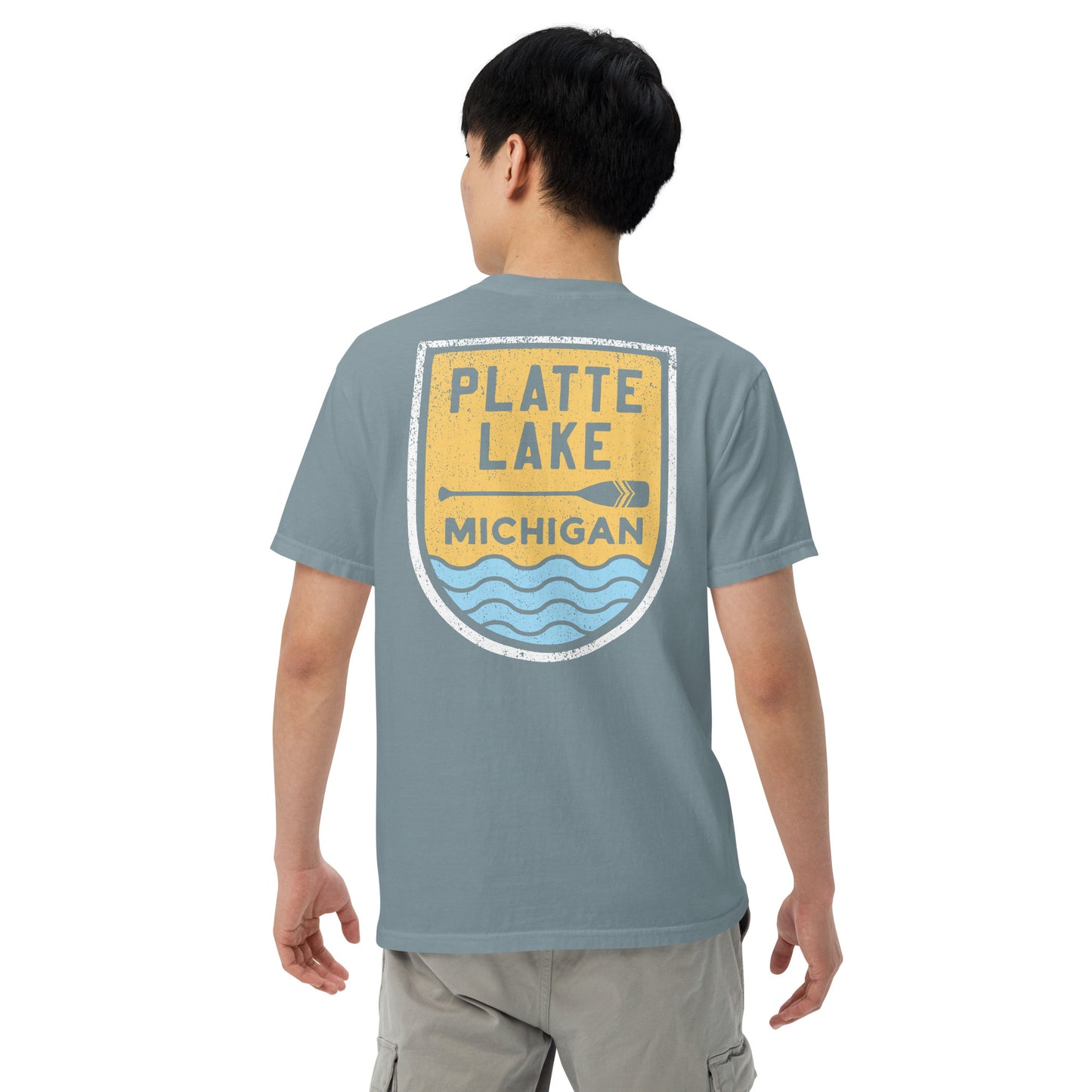 Platte Paddle (front & back) - Unisex (Comfort Color) t-shirt