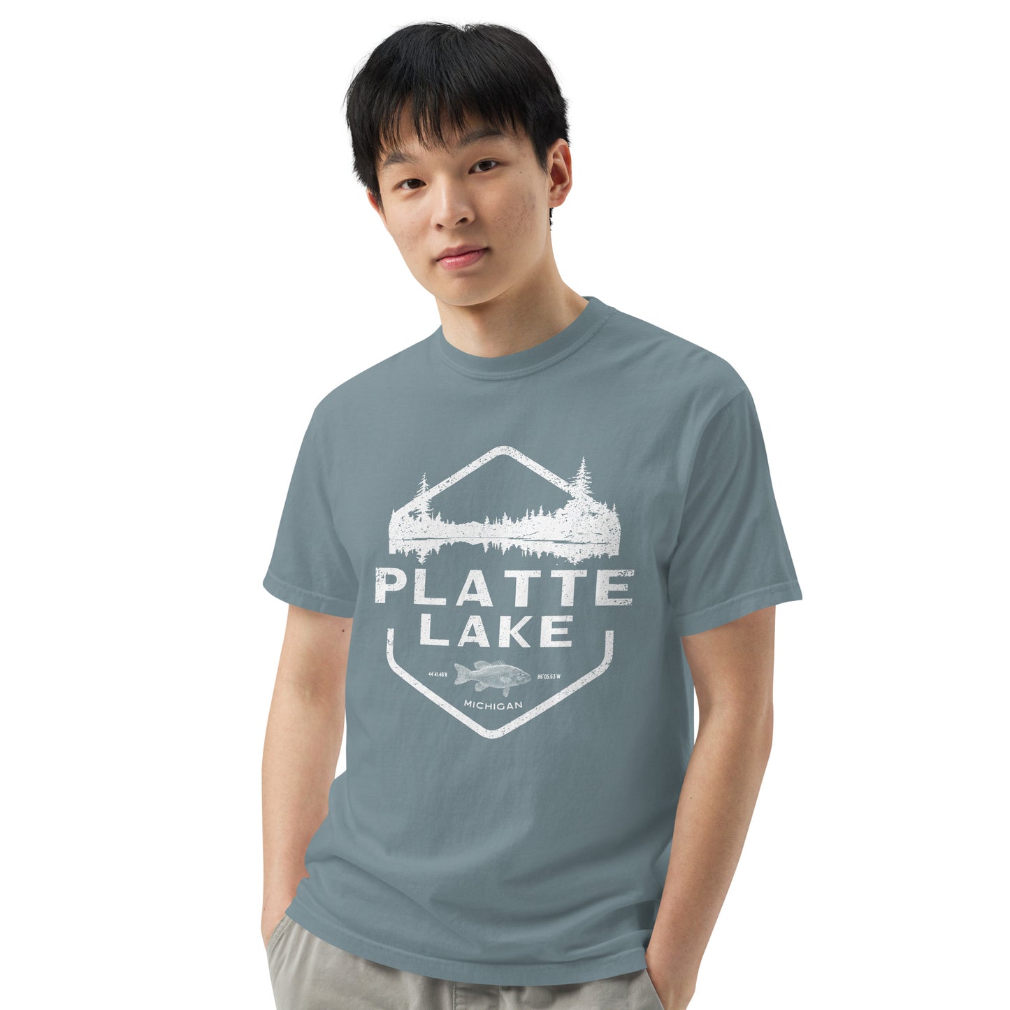 Platte fish - Unisex (Comfort Color) t-shirt
