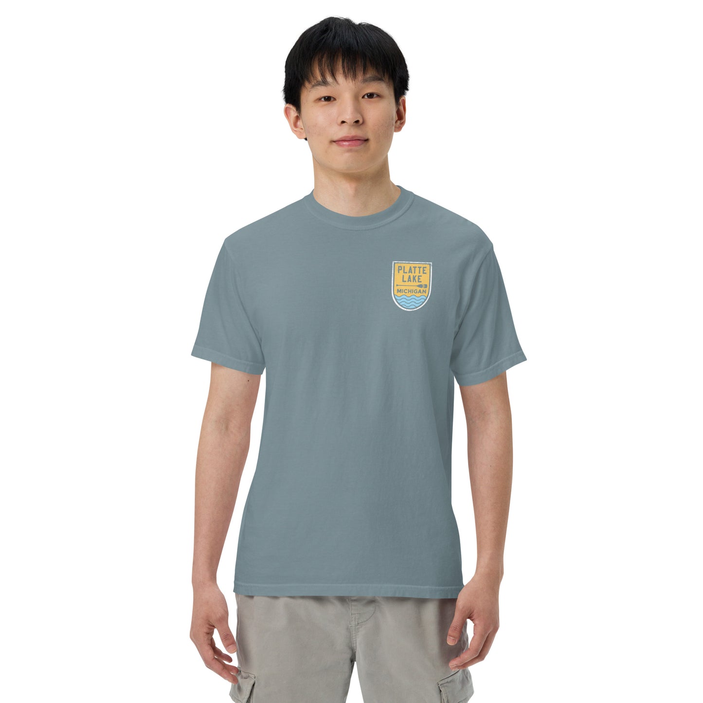 Platte Paddle (front & back) - Unisex (Comfort Color) t-shirt