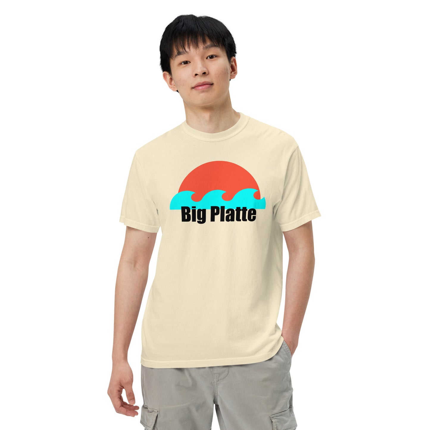 Big Platte waves Unisex garment-dyed heavyweight t-shirt