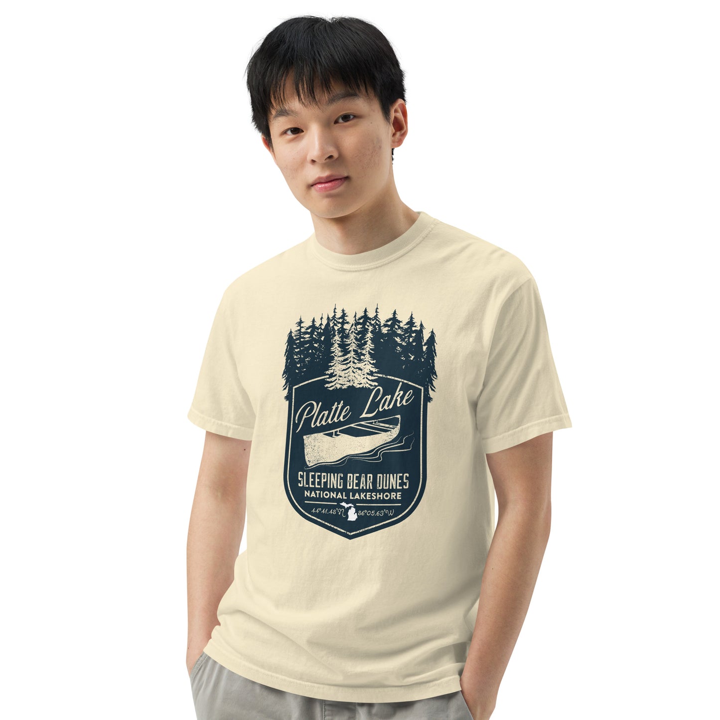 Platte canoe - Unisex (Comfort Color) garment-dyed t-shirt