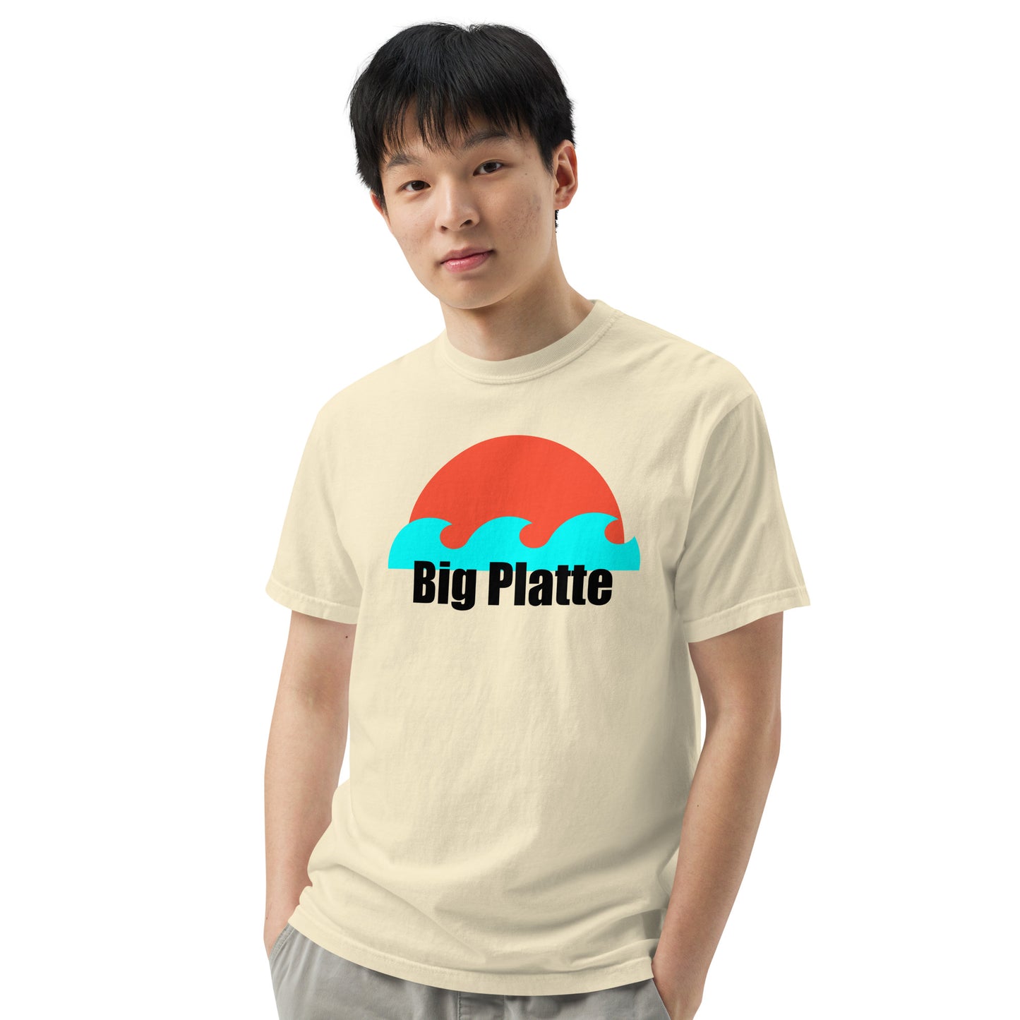 Big Platte waves Unisex garment-dyed heavyweight t-shirt