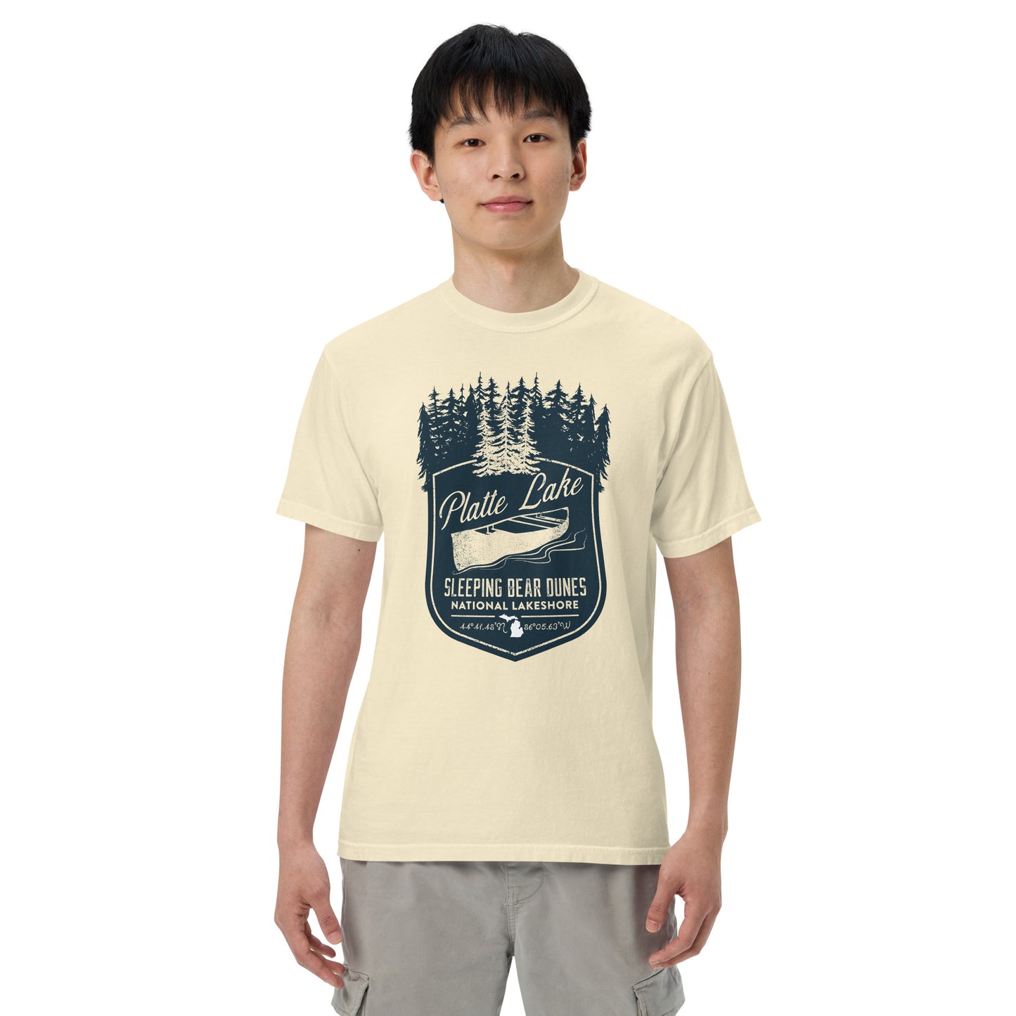 Platte canoe - Unisex (Comfort Color) garment-dyed t-shirt