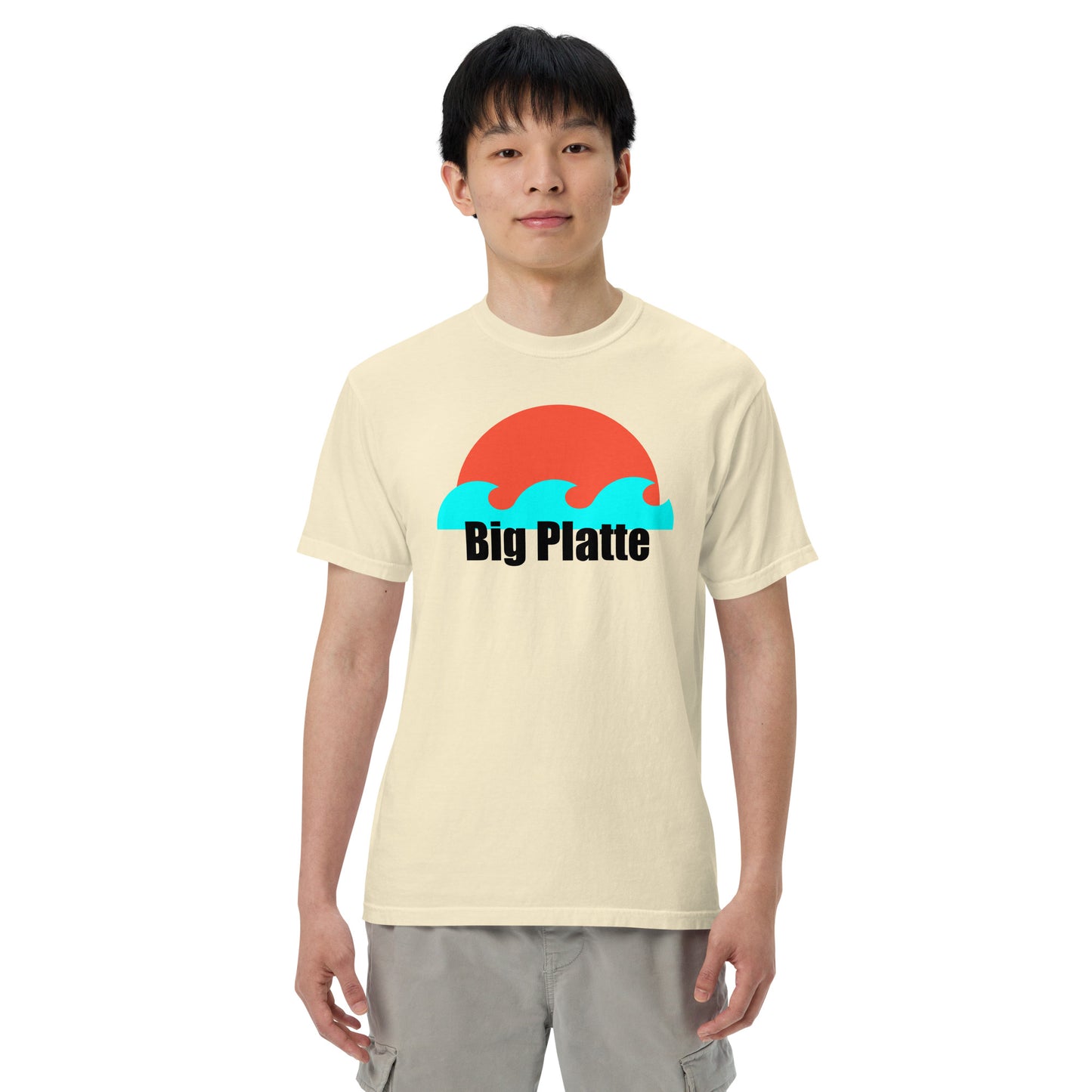 Big Platte waves Unisex garment-dyed heavyweight t-shirt