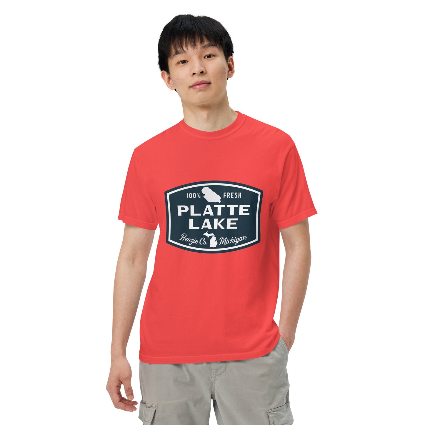 Platte Lake Badge logo - Unisex (Comfort Color) t-shirt