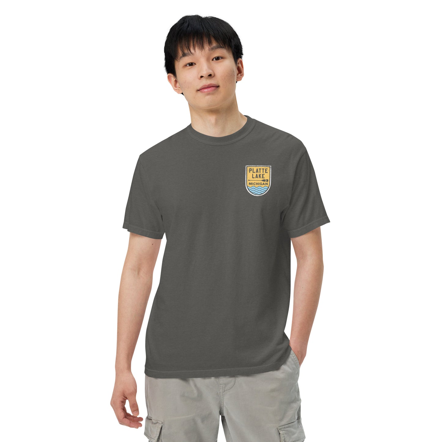 Platte Paddle (front & back) - Unisex (Comfort Color) t-shirt