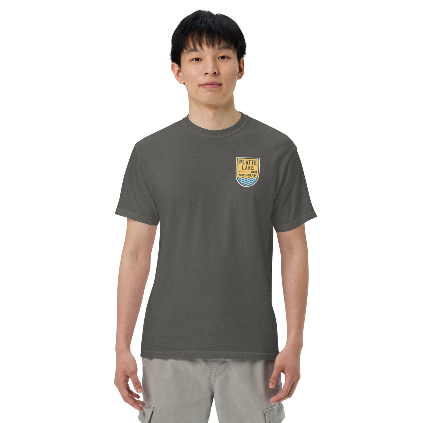 Platte Paddle (front & back) - Unisex (Comfort Color) t-shirt