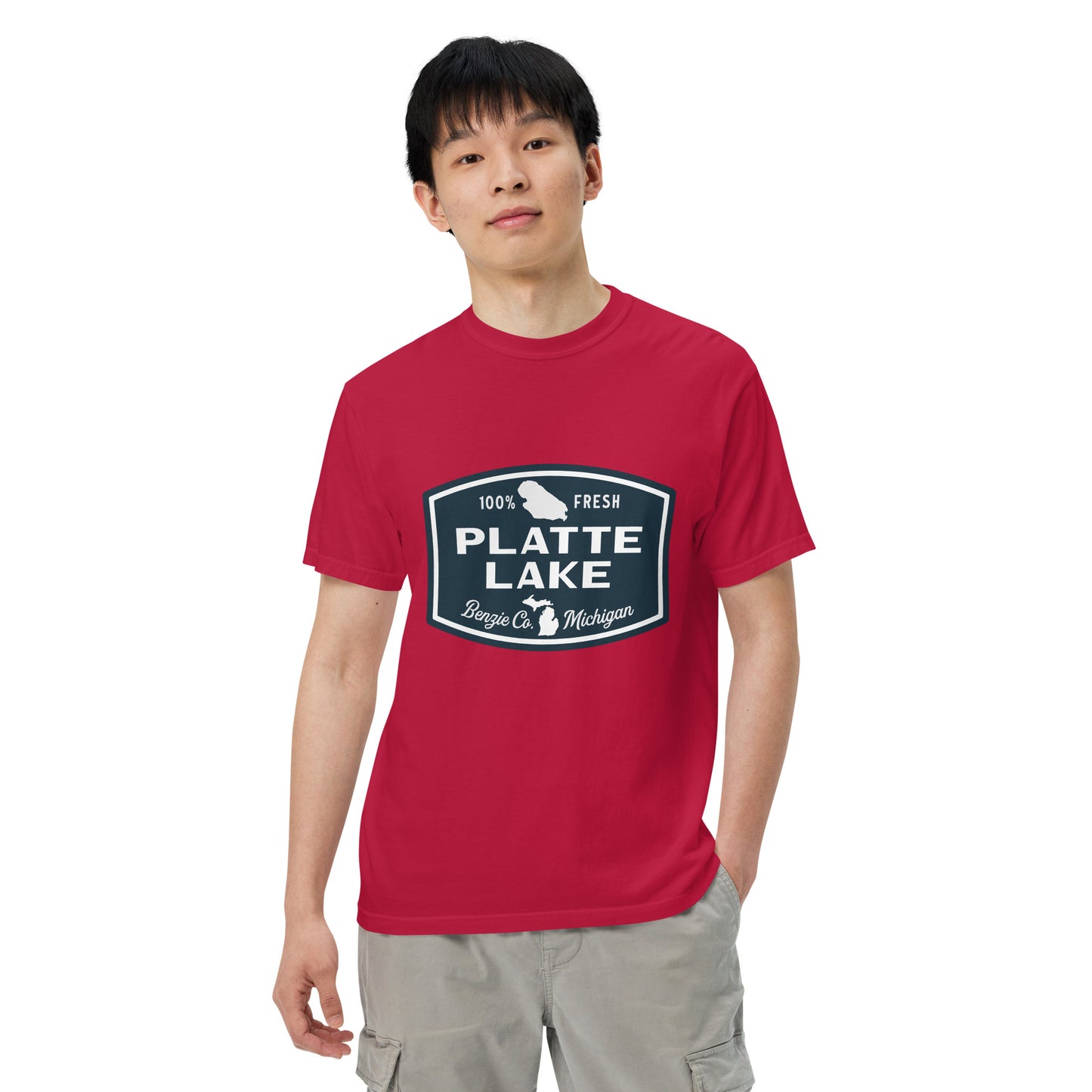 Platte Lake Badge logo - Unisex (Comfort Color) t-shirt