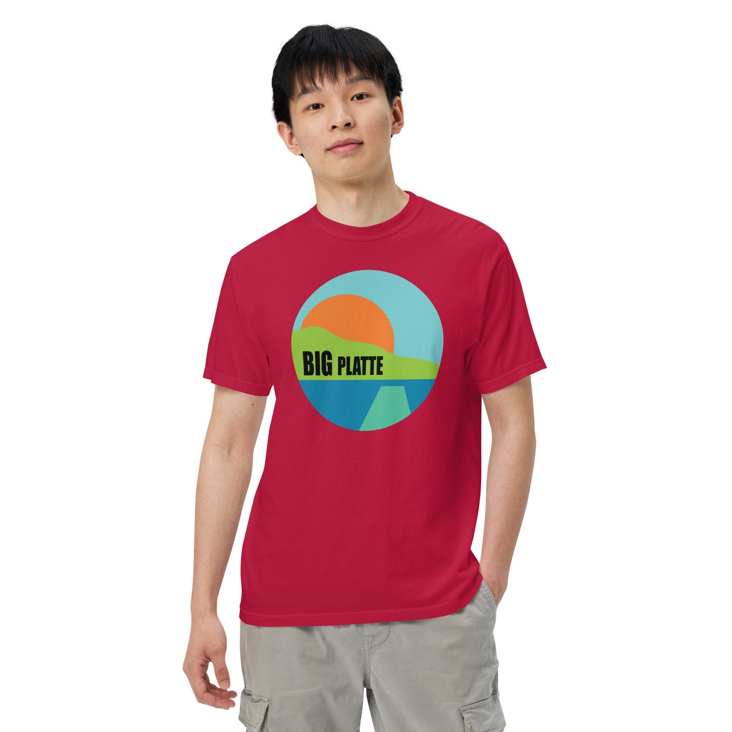 Big Platte Unisex garment-dyed heavyweight t-shirt