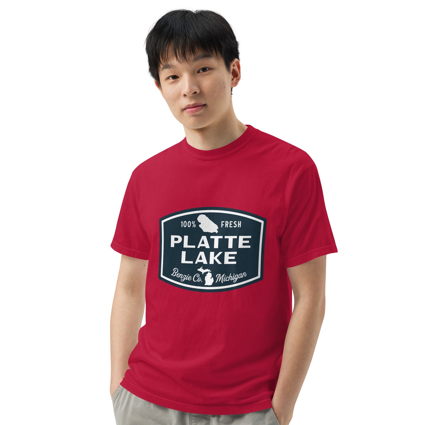 Platte Lake Badge logo - Unisex (Comfort Color) t-shirt
