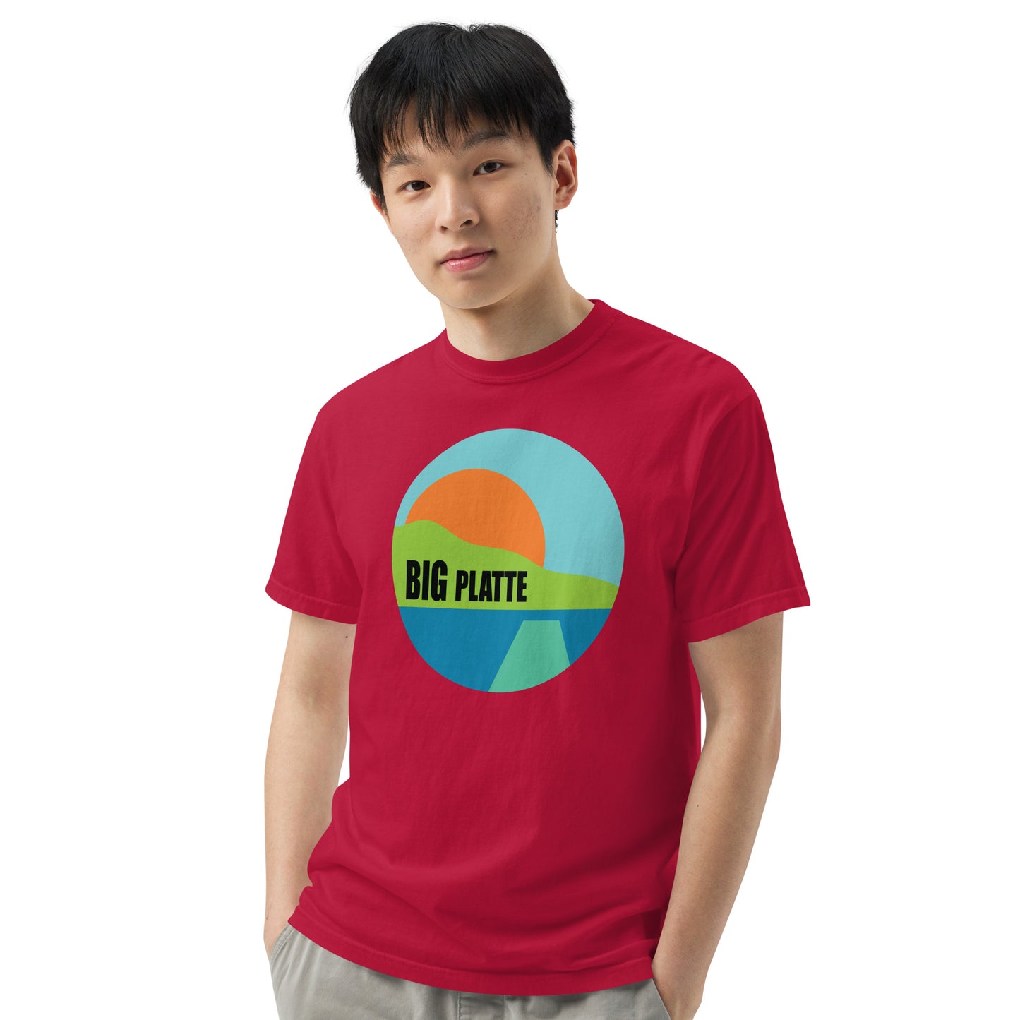 Big Platte Unisex garment-dyed heavyweight t-shirt