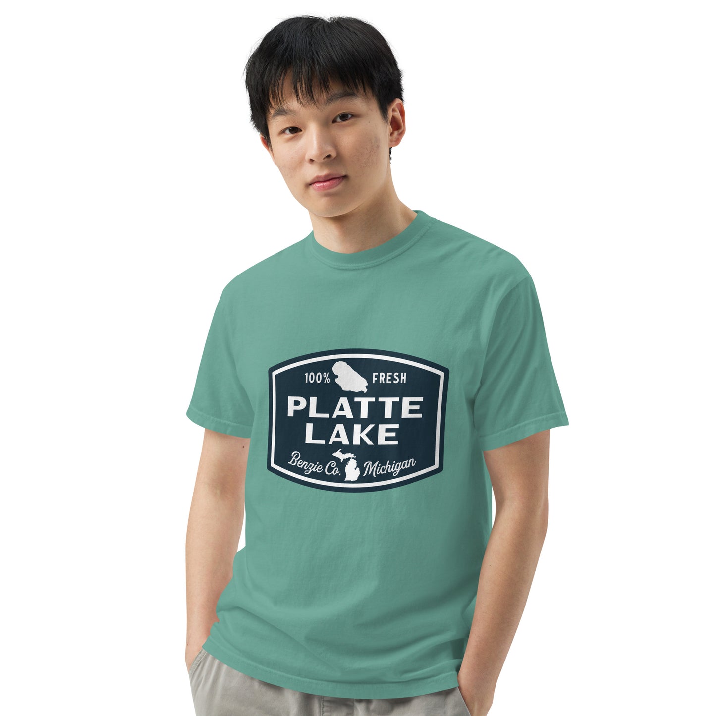 Platte Lake Badge logo - Unisex (Comfort Color) t-shirt