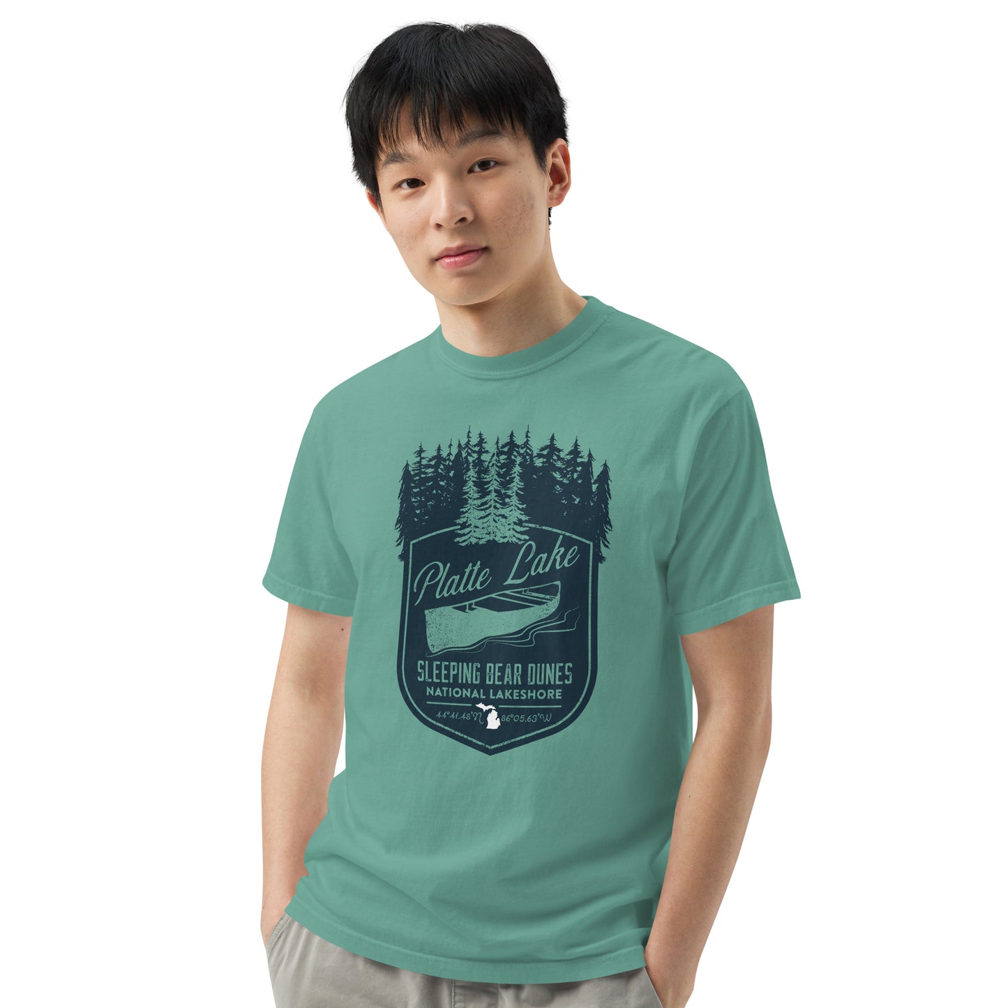 Platte canoe - Unisex (Comfort Color) garment-dyed t-shirt
