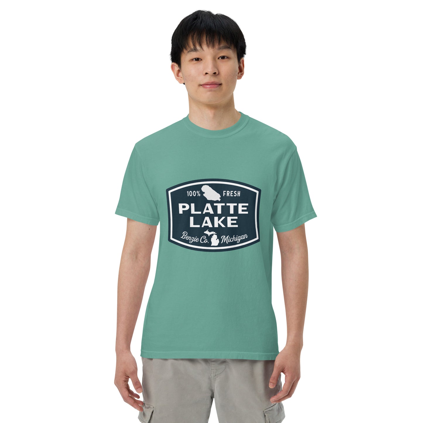Platte Lake Badge logo - Unisex (Comfort Color) t-shirt