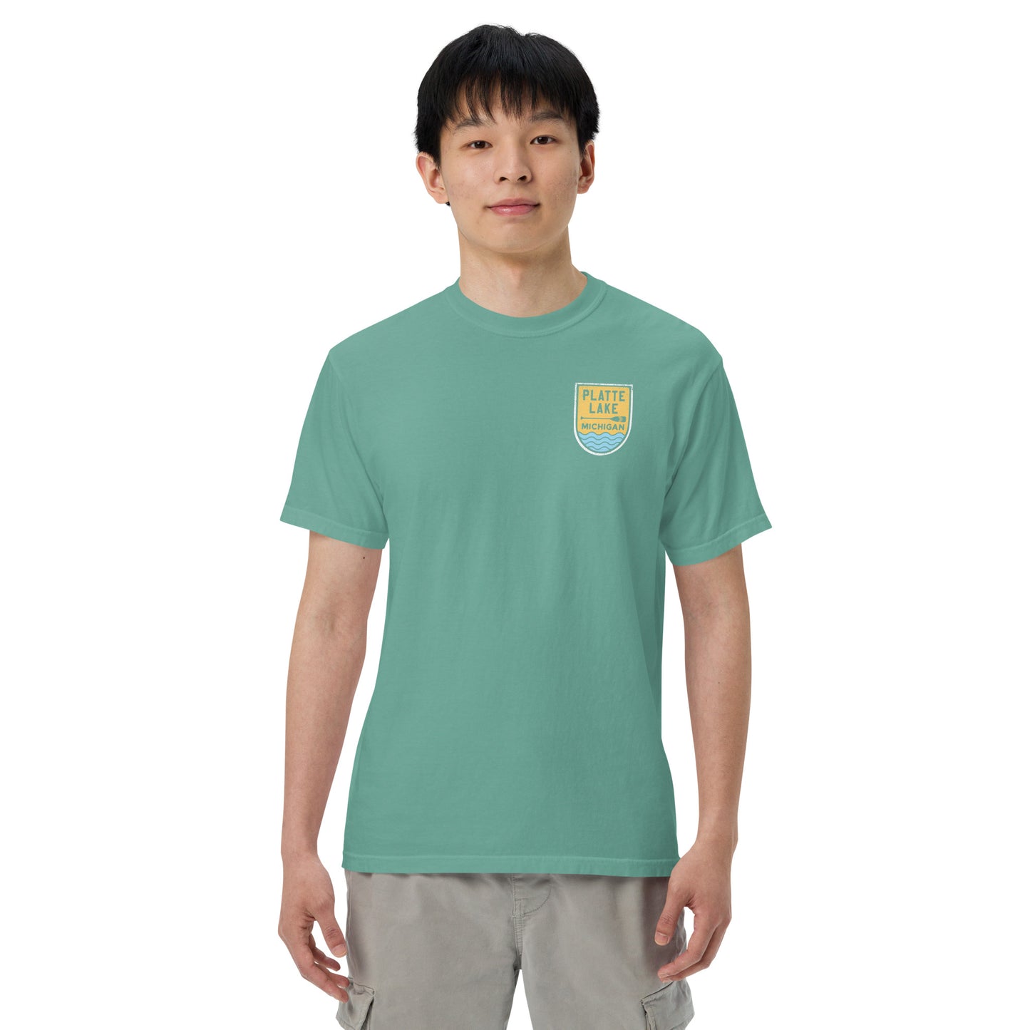 Platte Paddle (front & back) - Unisex (Comfort Color) t-shirt