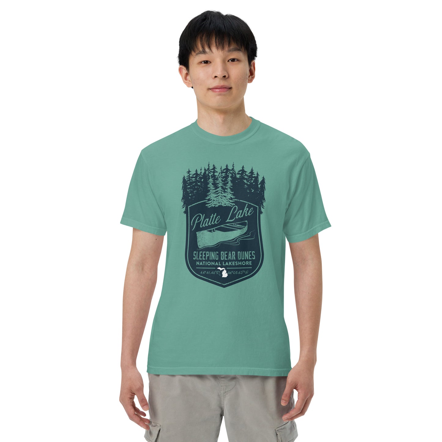 Platte canoe - Unisex (Comfort Color) garment-dyed t-shirt