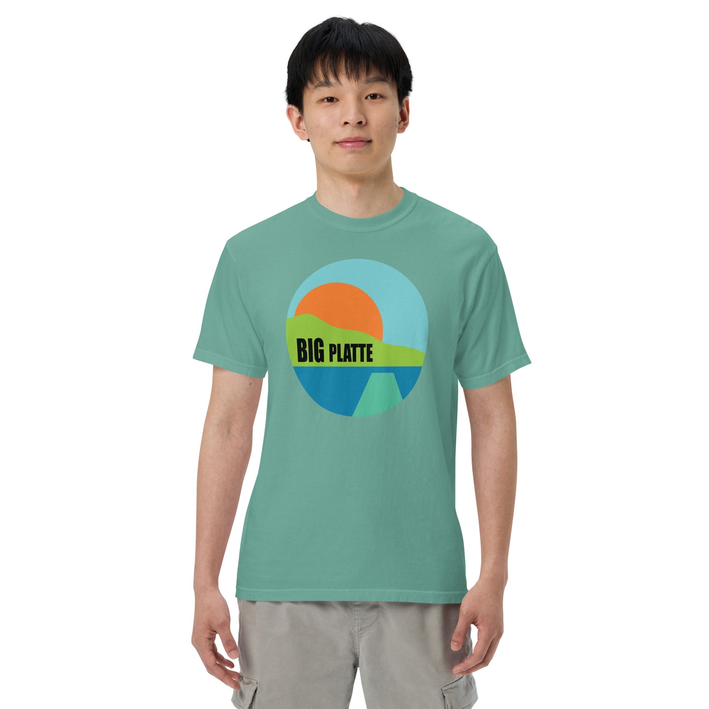 Big Platte Unisex garment-dyed heavyweight t-shirt