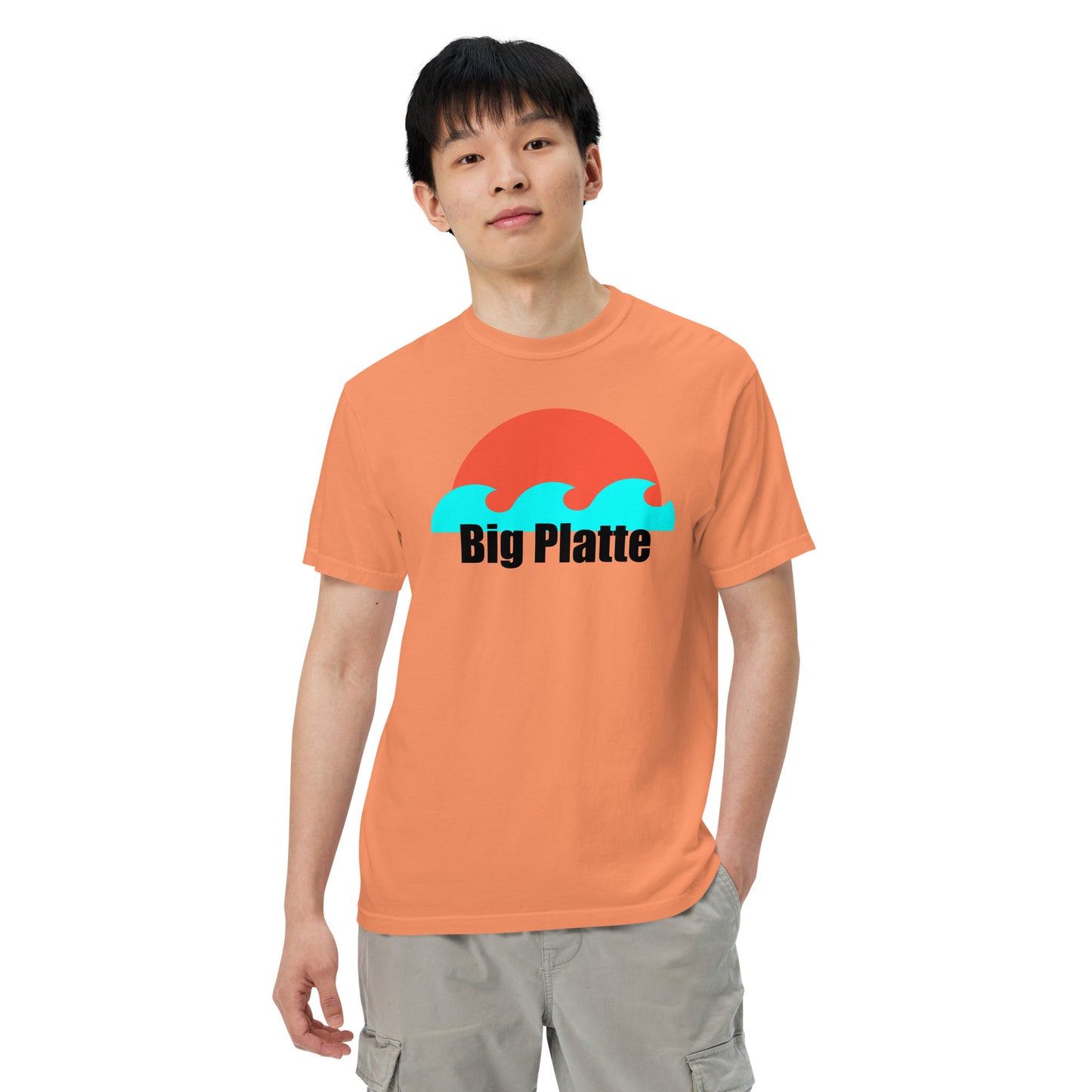 Big Platte waves Unisex garment-dyed heavyweight t-shirt