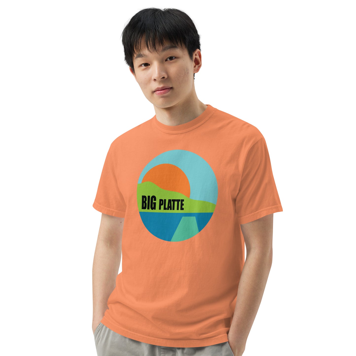 Big Platte Unisex garment-dyed heavyweight t-shirt