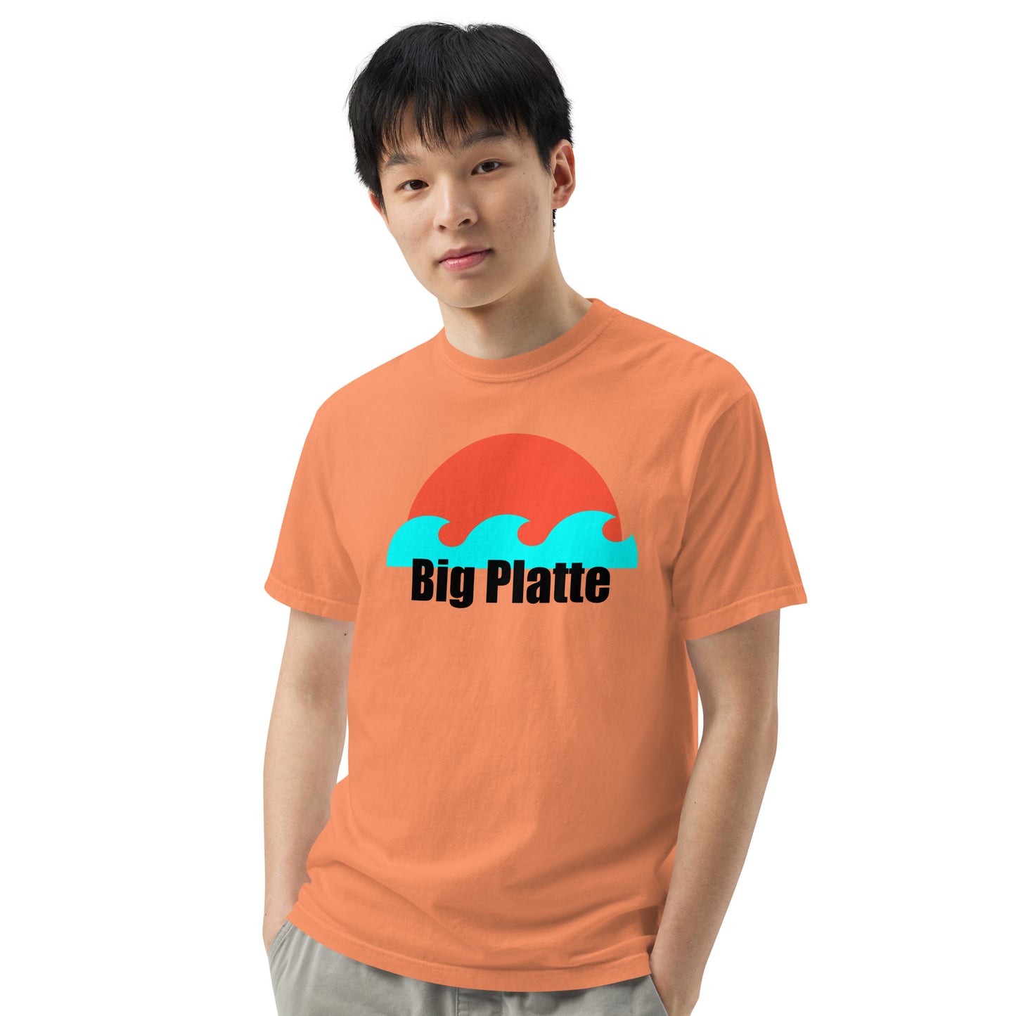 Big Platte waves Unisex garment-dyed heavyweight t-shirt