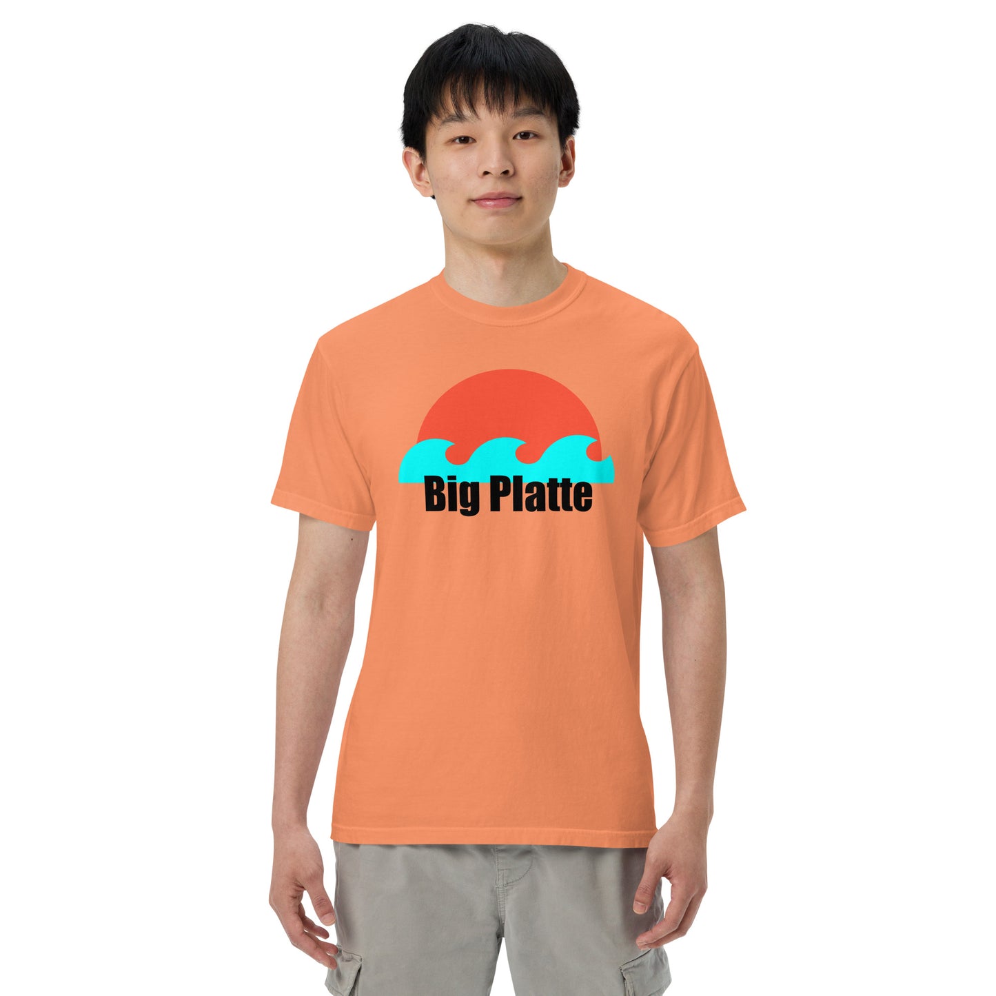 Big Platte waves Unisex garment-dyed heavyweight t-shirt