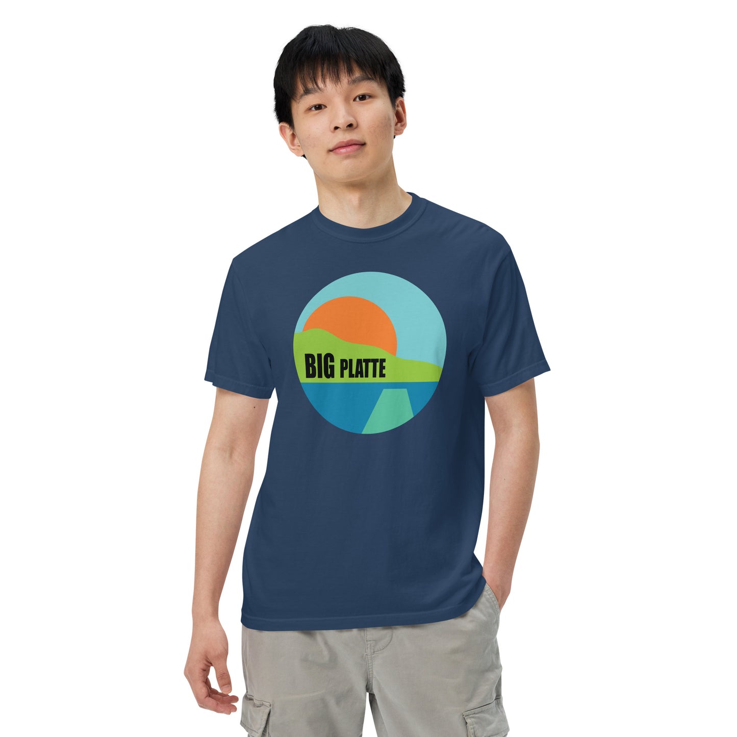 Big Platte Unisex garment-dyed heavyweight t-shirt