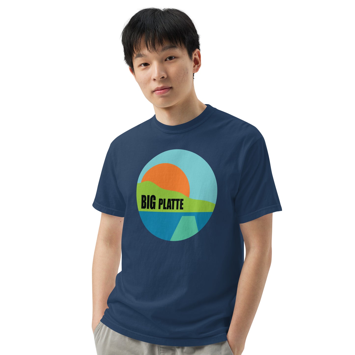 Big Platte Unisex garment-dyed heavyweight t-shirt