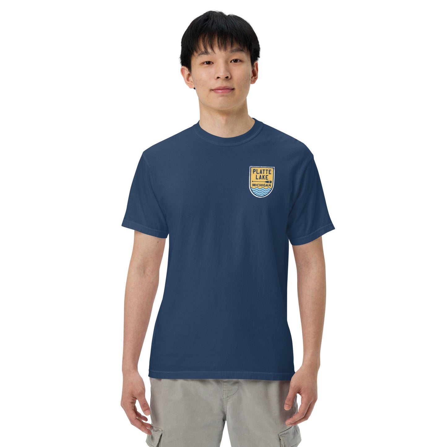 Platte Paddle (front & back) - Unisex (Comfort Color) t-shirt