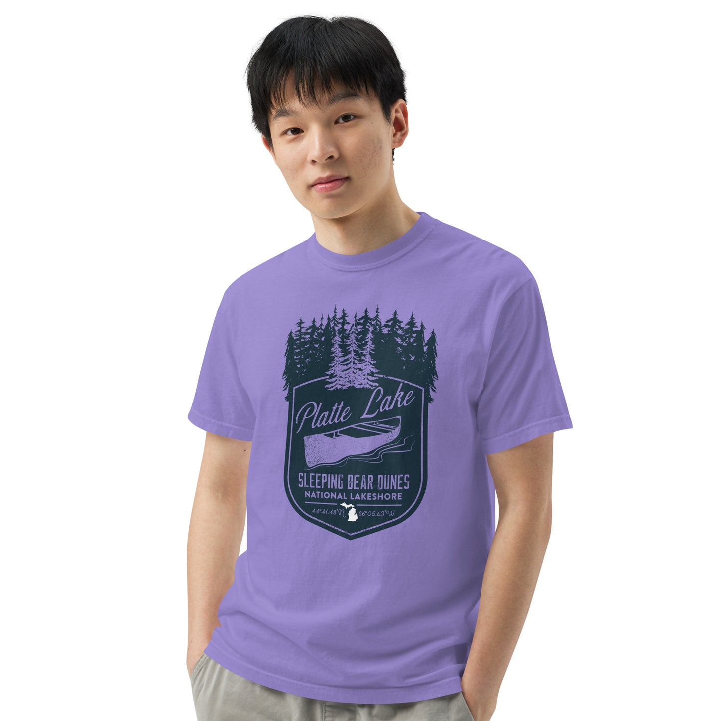 Platte canoe - Unisex (Comfort Color) garment-dyed t-shirt
