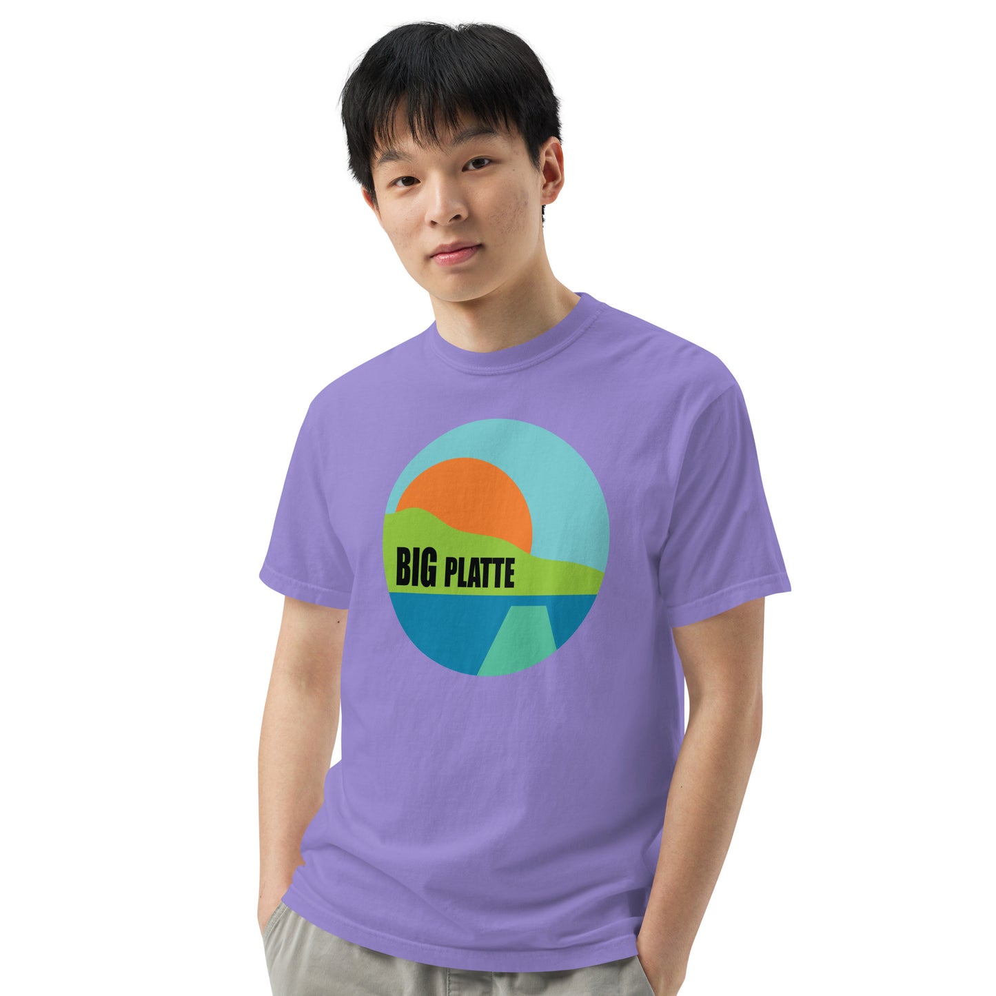 Big Platte Unisex garment-dyed heavyweight t-shirt