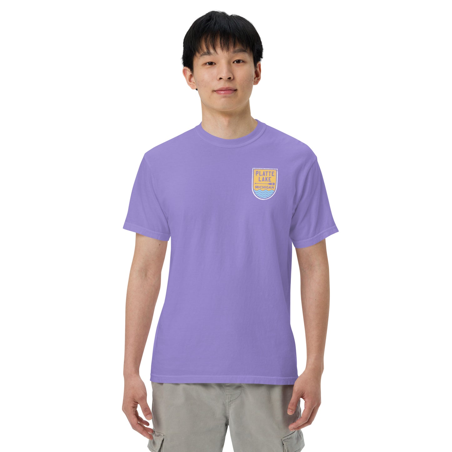 Platte Paddle (front & back) - Unisex (Comfort Color) t-shirt