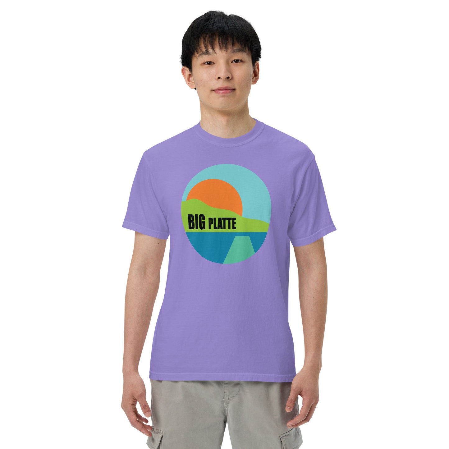 Big Platte Unisex garment-dyed heavyweight t-shirt