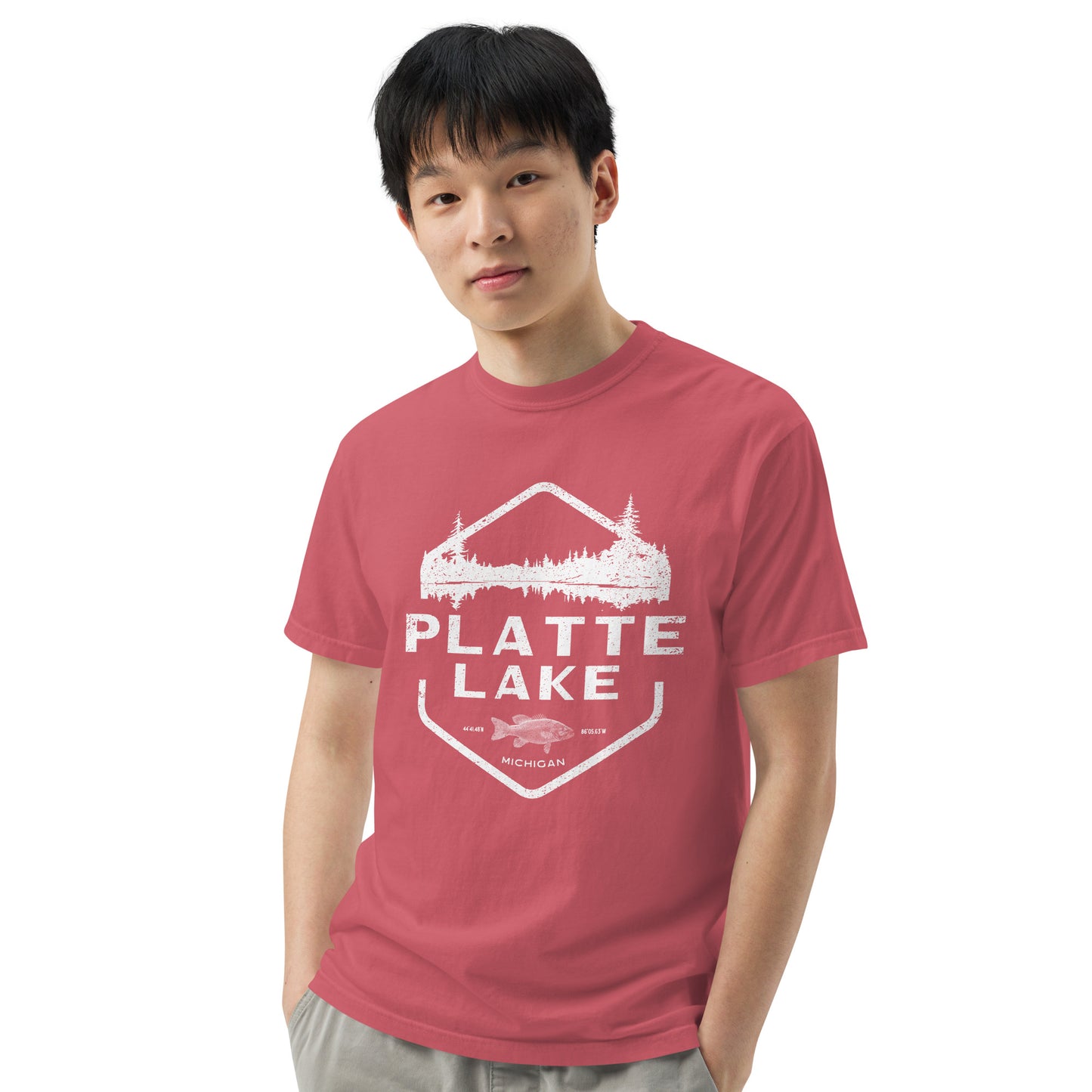 Platte fish - Unisex (Comfort Color) t-shirt