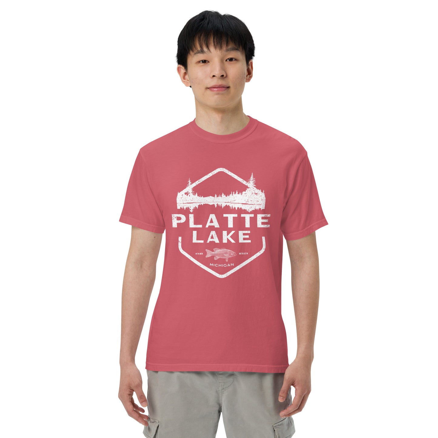 Platte fish - Unisex (Comfort Color) t-shirt
