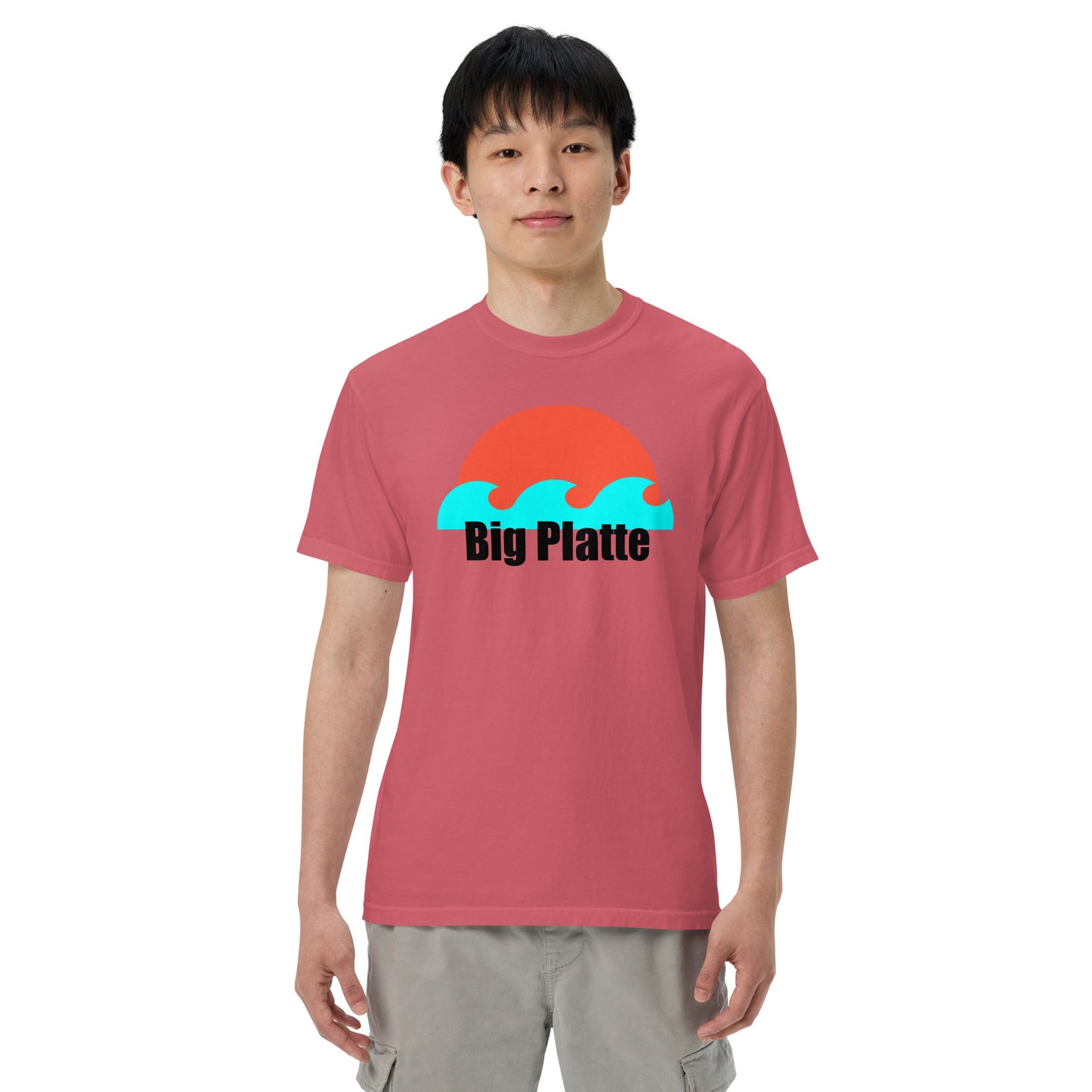 Big Platte waves Unisex garment-dyed heavyweight t-shirt