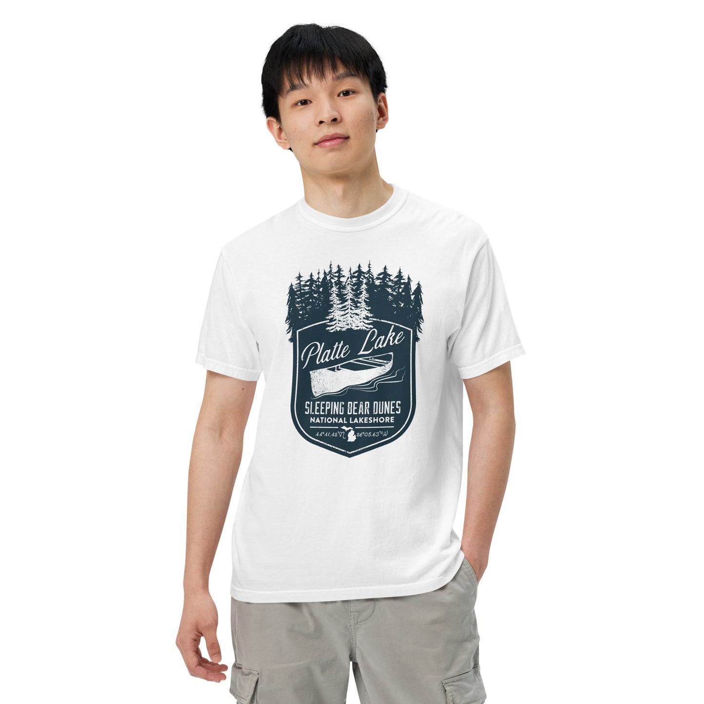 Platte canoe - Unisex (Comfort Color) garment-dyed t-shirt