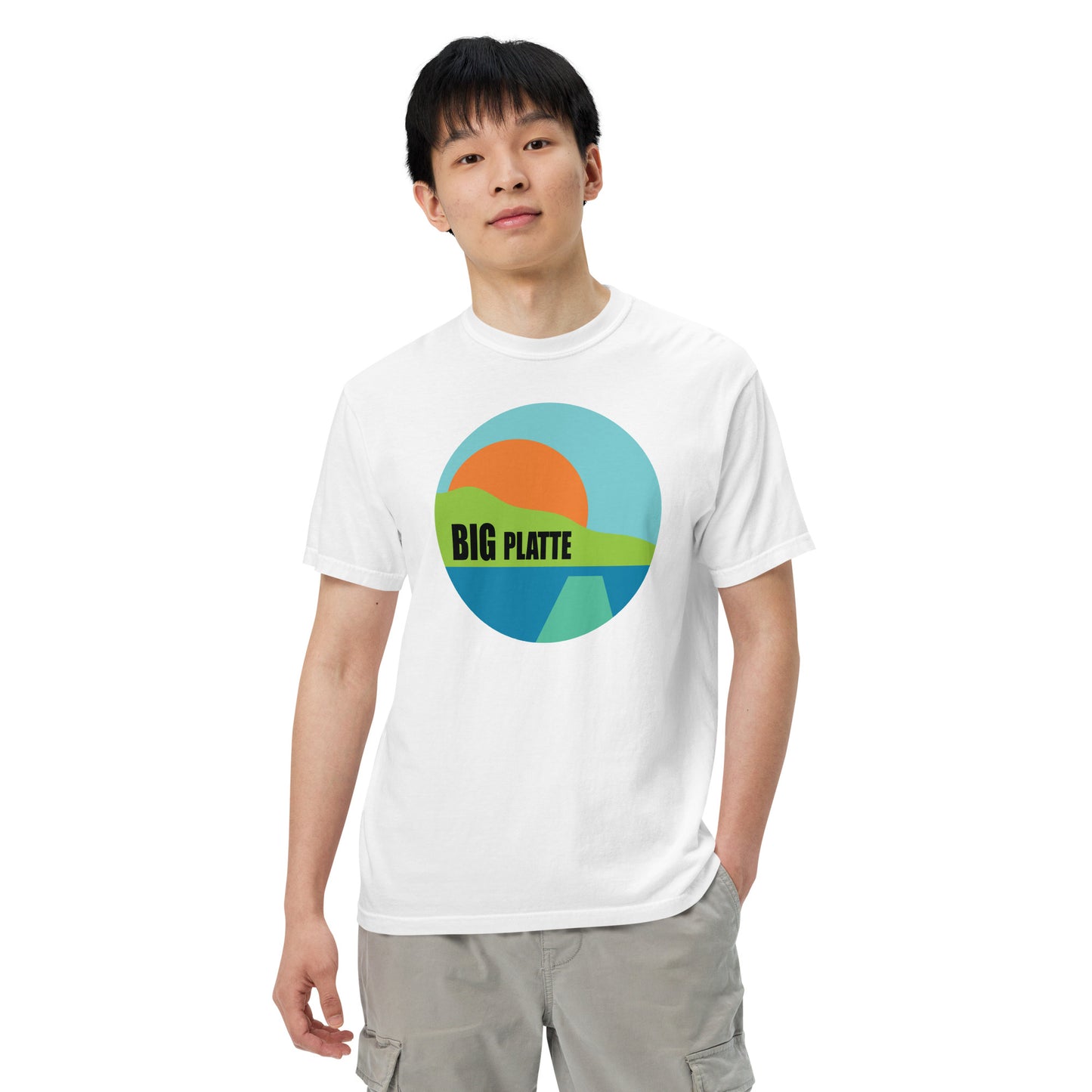 Big Platte Unisex garment-dyed heavyweight t-shirt