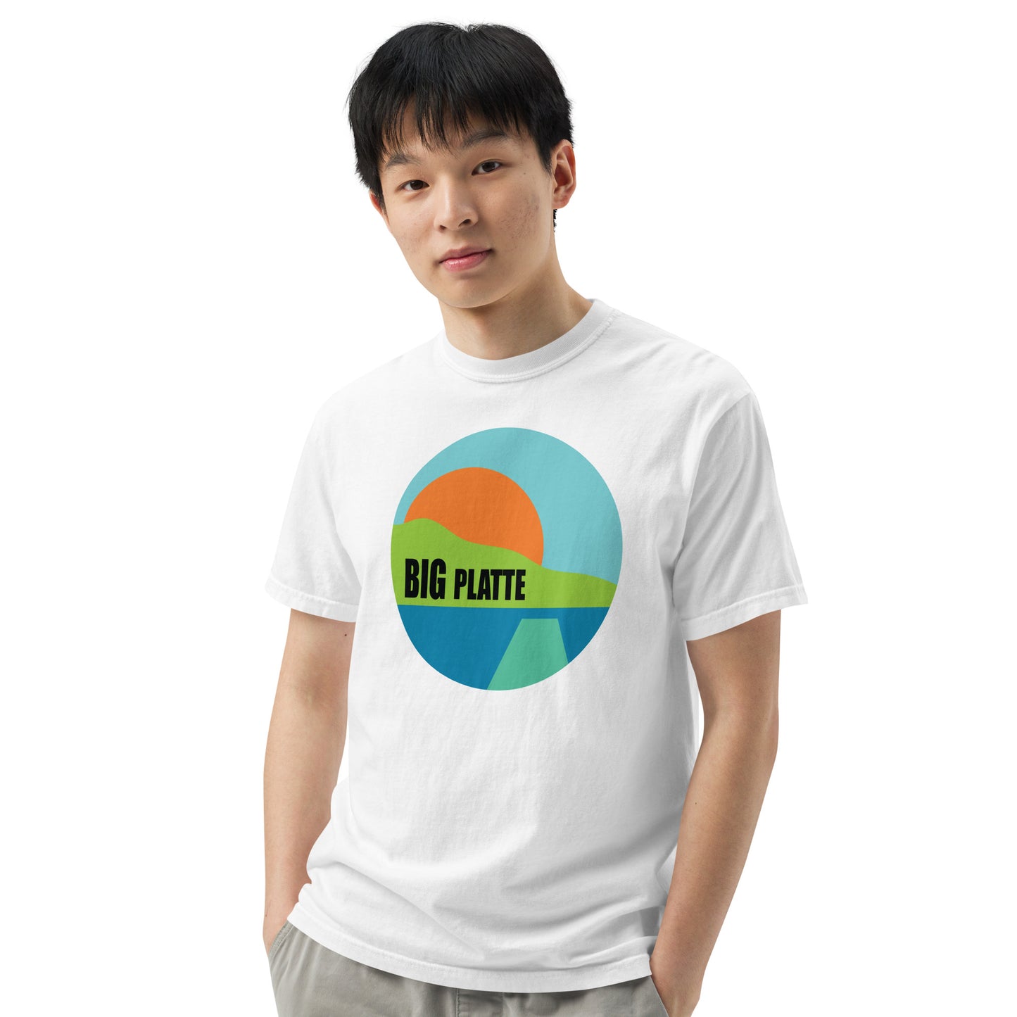 Big Platte Unisex garment-dyed heavyweight t-shirt