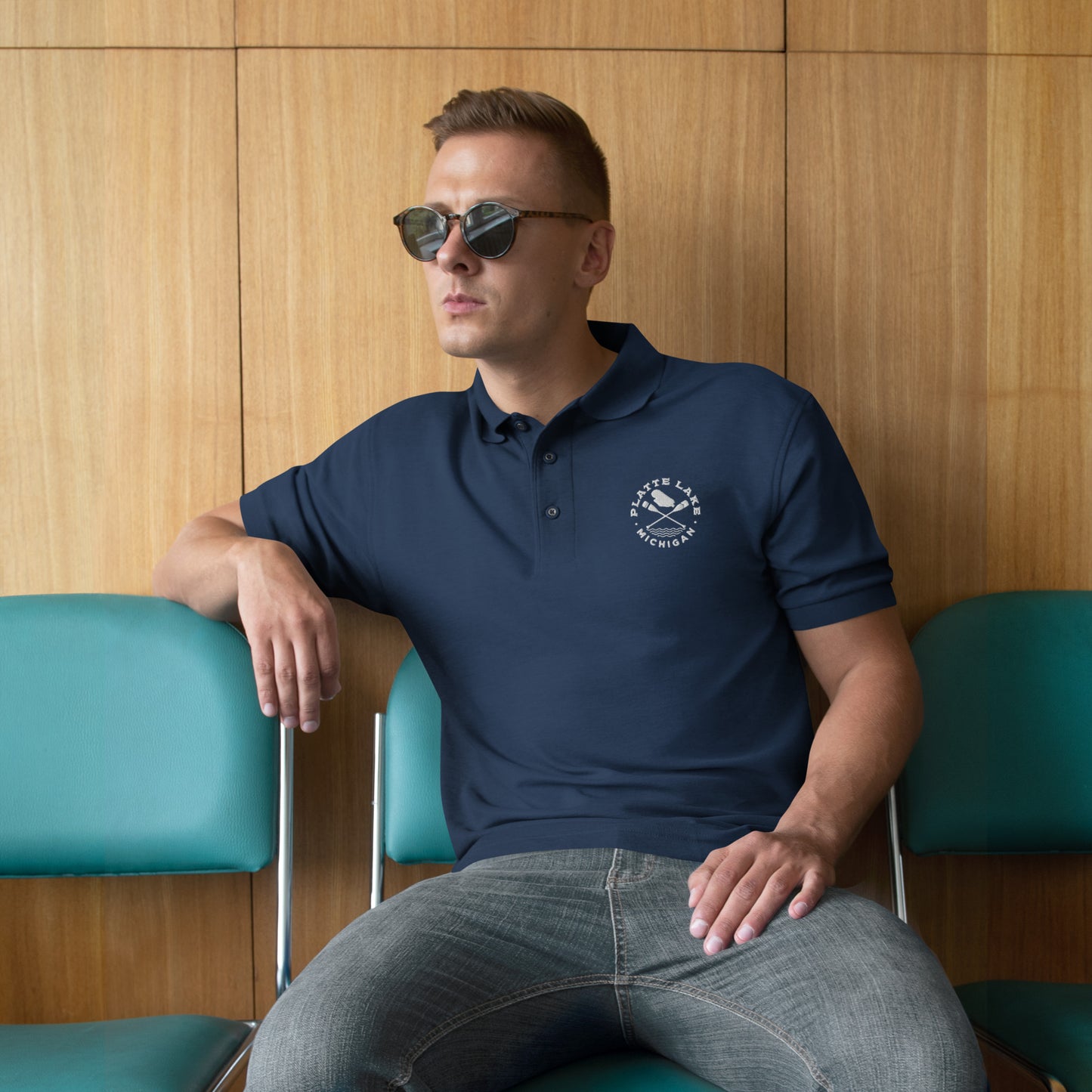 Platte paddle Men's Premium Polo