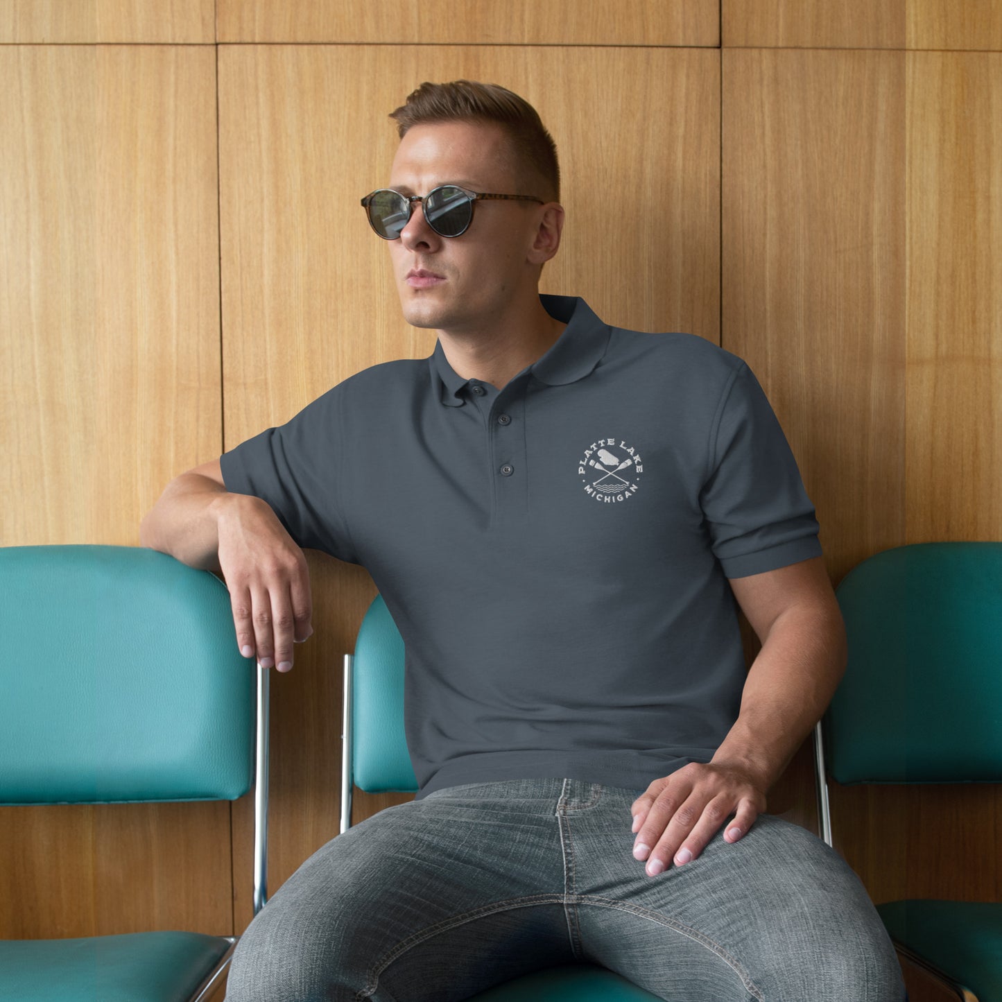 Platte paddle Men's Premium Polo