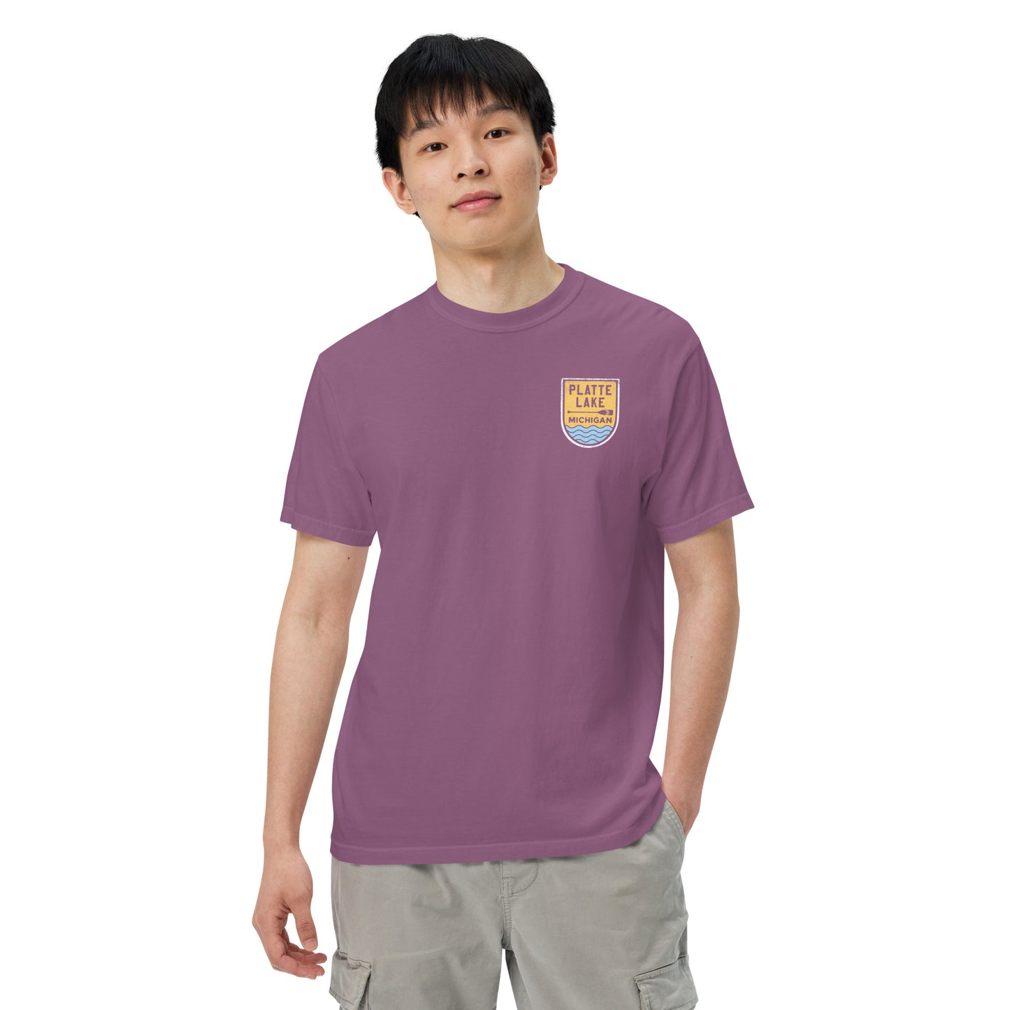 Platte Paddle (front & back) - Unisex (Comfort Color) t-shirt