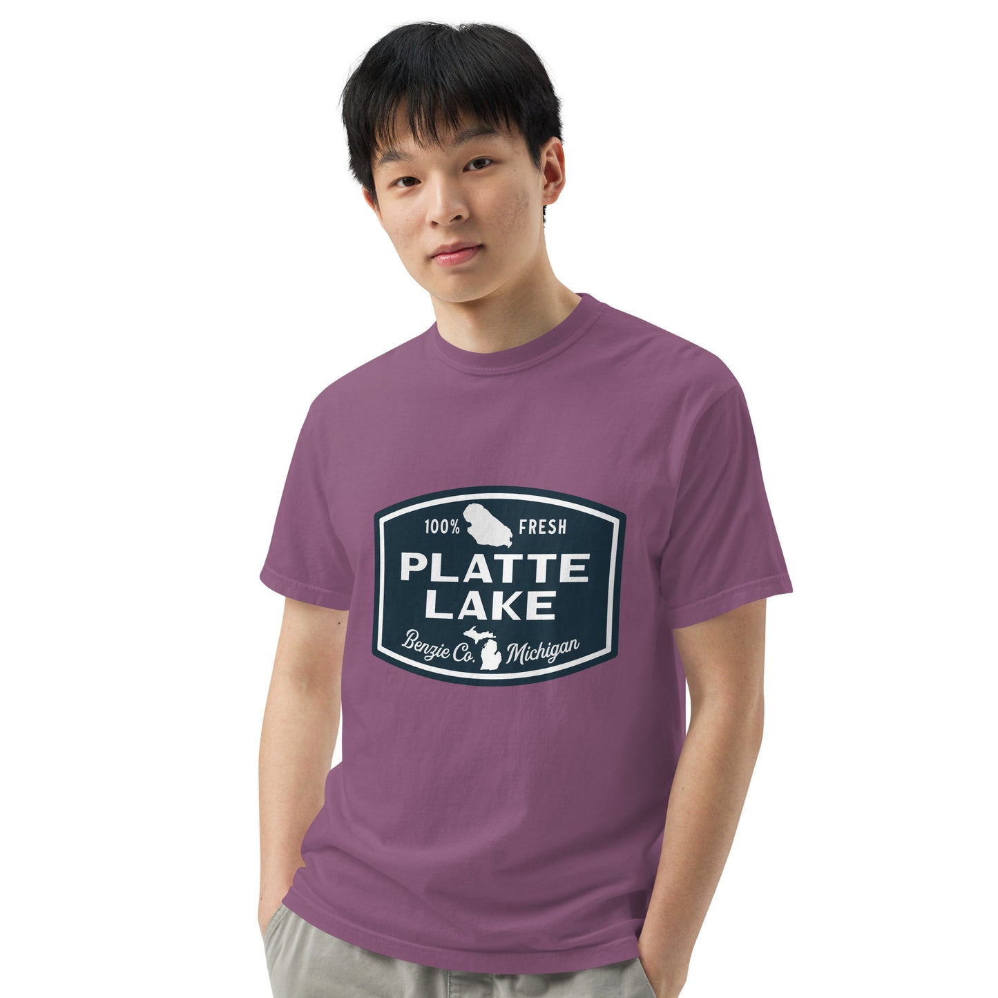 Platte Lake Badge logo - Unisex (Comfort Color) t-shirt