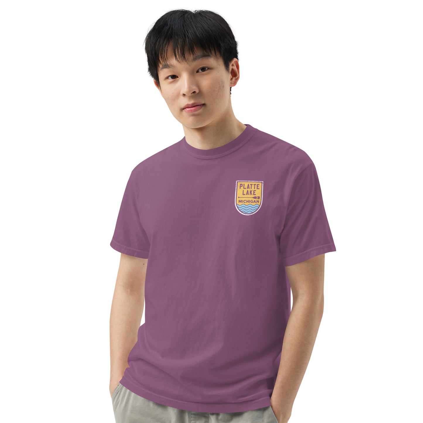 Platte Paddle (front & back) - Unisex (Comfort Color) t-shirt