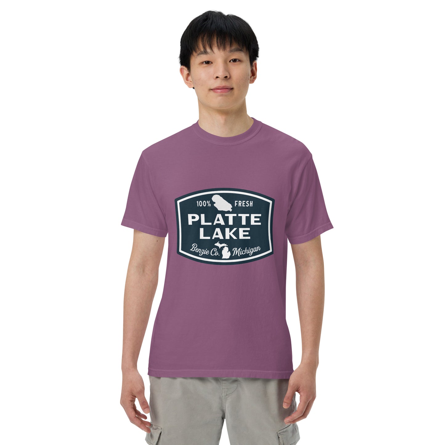 Platte Lake Badge logo - Unisex (Comfort Color) t-shirt