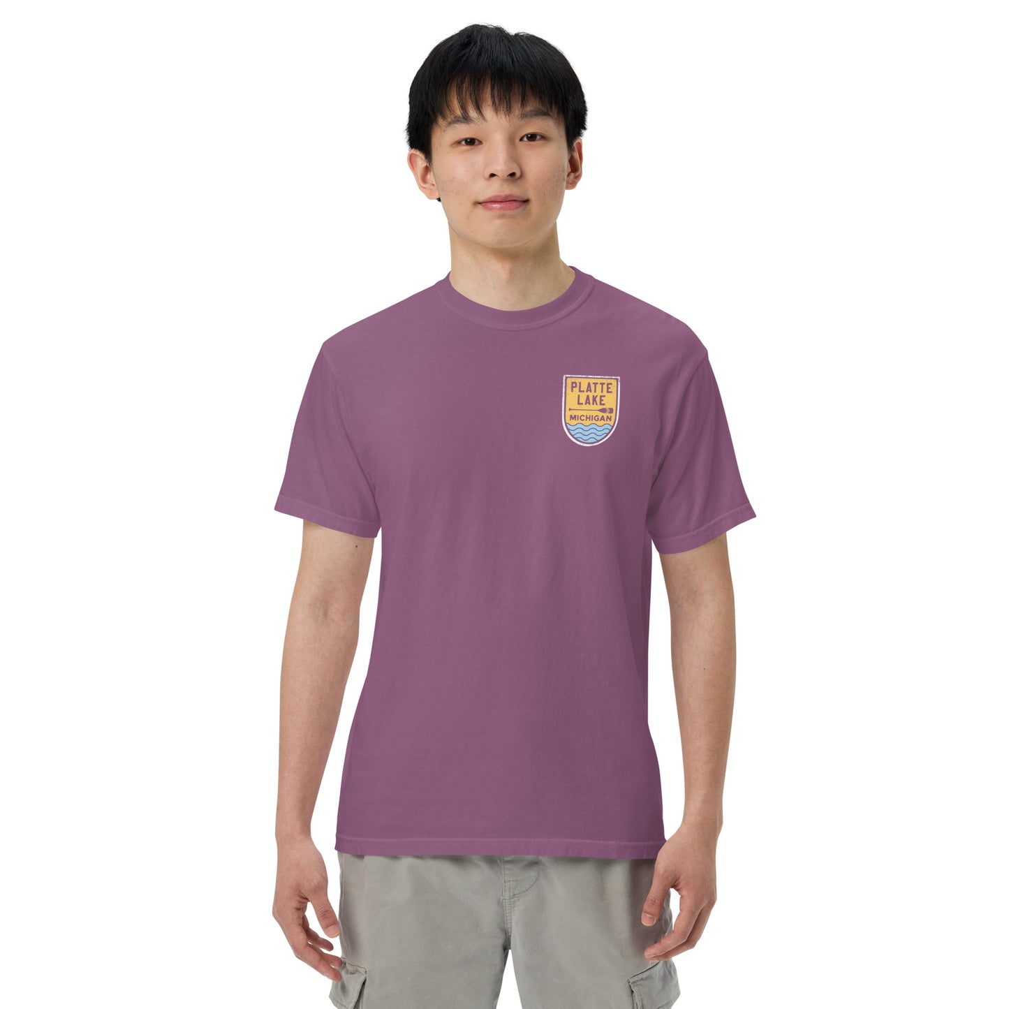 Platte Paddle (front & back) - Unisex (Comfort Color) t-shirt
