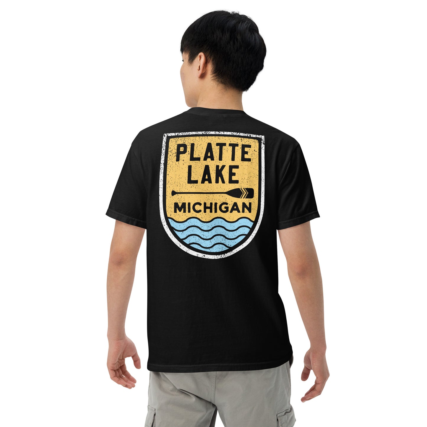 Platte Paddle (front & back) - Unisex (Comfort Color) t-shirt