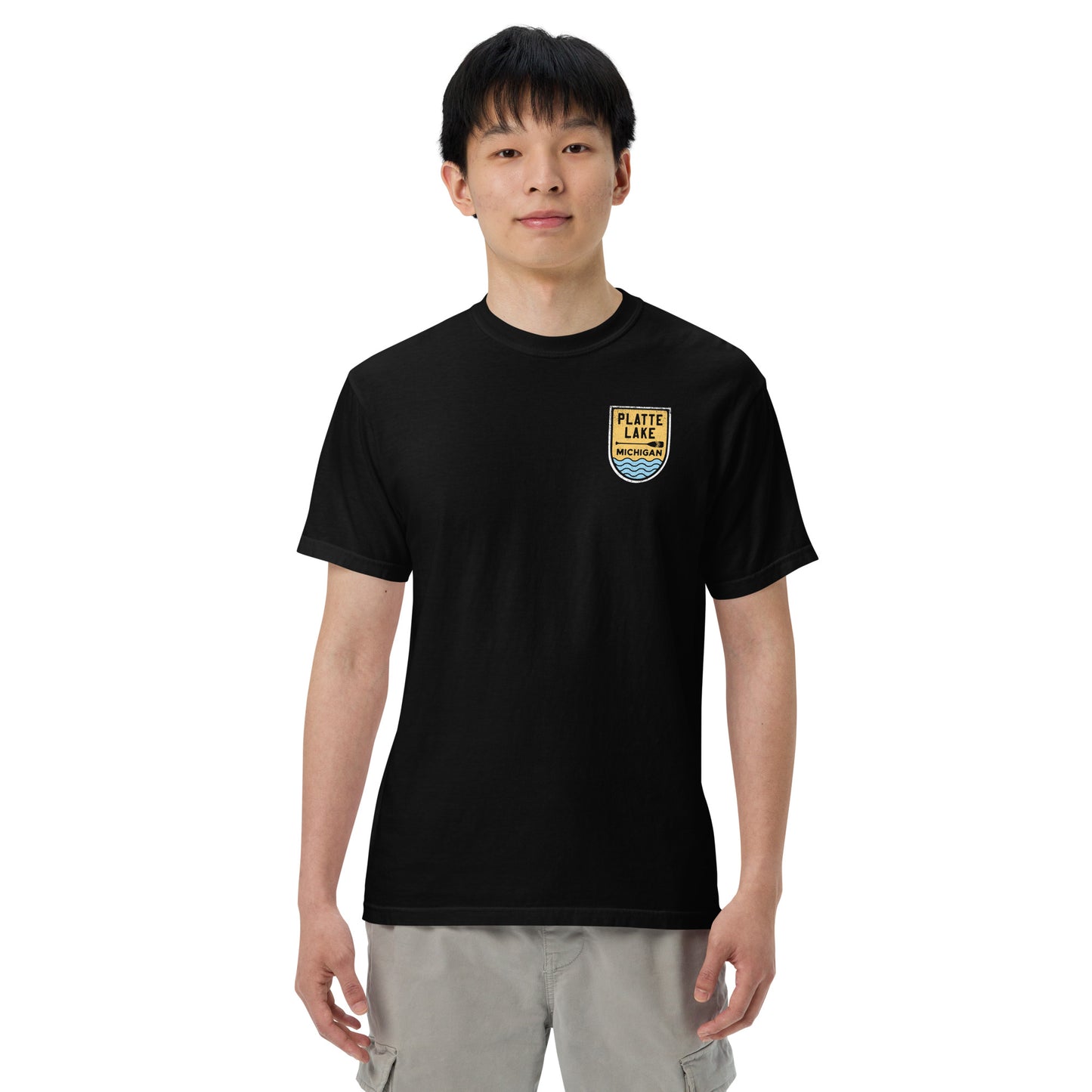 Platte Paddle (front & back) - Unisex (Comfort Color) t-shirt
