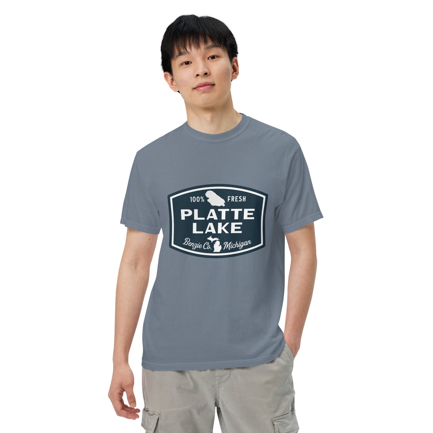 Platte Lake Badge logo - Unisex (Comfort Color) t-shirt