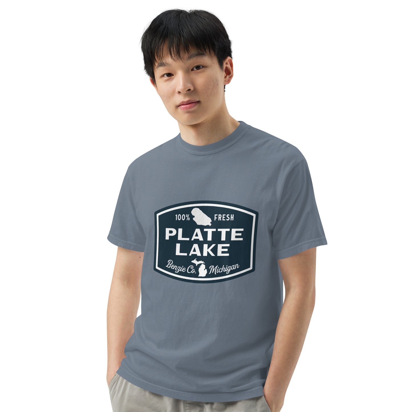 Platte Lake Badge logo - Unisex (Comfort Color) t-shirt