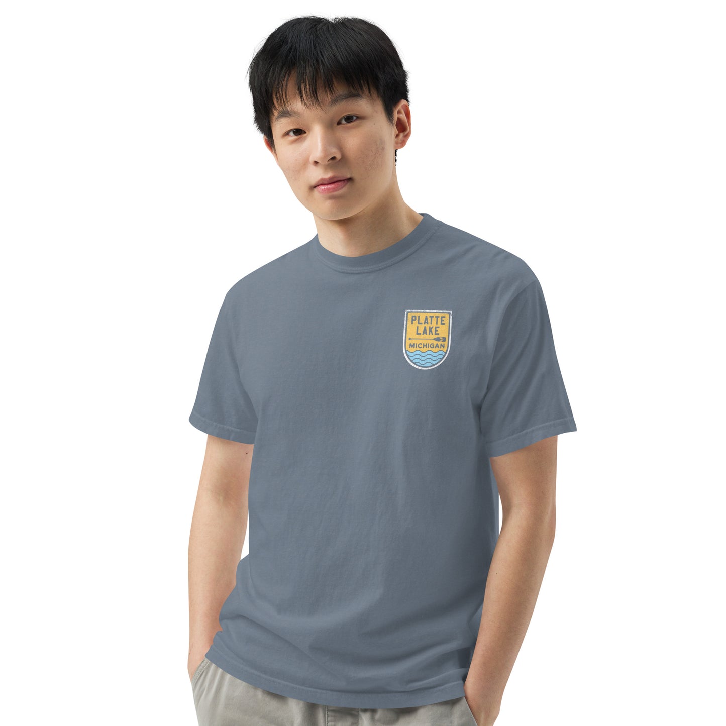 Platte Paddle (front & back) - Unisex (Comfort Color) t-shirt